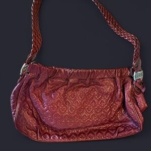 Elegant Red Women's Shoulder Bag